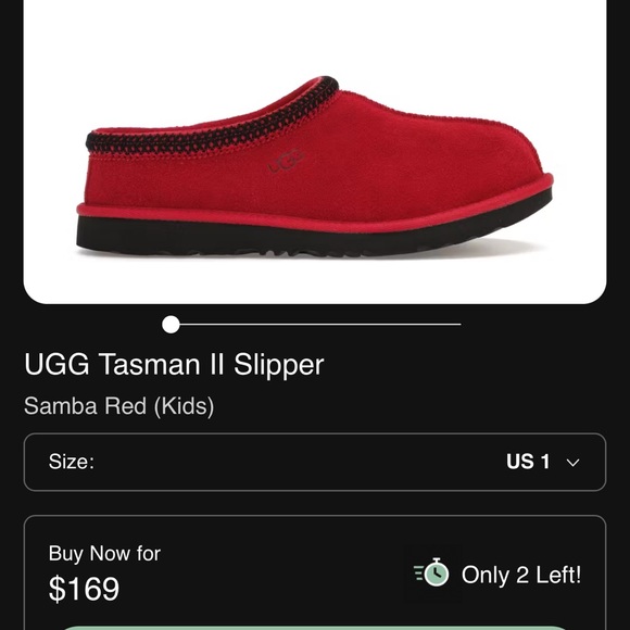 UGG Red Slip-On Loafers - Picture 2 of 3